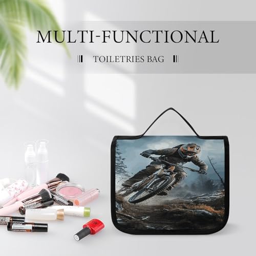 Trousse de toilette de voyage à suspendre imperméable en polyester - 4
