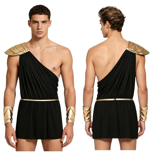 Costume Olympe pour Homme Grec Antique Idéal Soirée Halloween Toge Guerrier Aislor