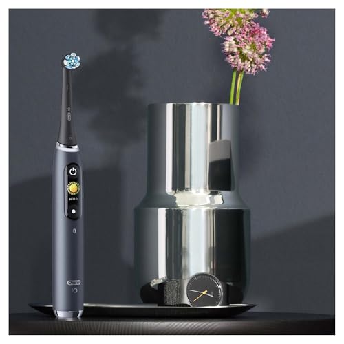 Oral-B iO 9 Doppelpack Elektrische Zahnbürste/Electric Toothbrush mit revolutionärer Magnet-Technologie & Mikrovibrationen, 7 Putzmodi… – Ansicht 4