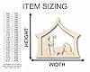 Unfinished Wood Bethlehem Nativity Shape Christmas Craft up to 46" DIY 10" / 1/8" #2