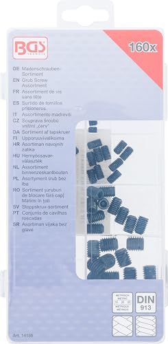 BGS 14135 | Madenschrauben-Sortiment | 160-tlg.