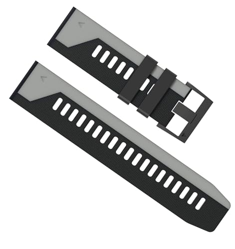 HRYHWASE VR[ QuickFit vohK[~tFjbNX 7 7X 6X 6Pro EPIX Fenix5 5X 935 945 X}[gEHb`uXbg (Color : Black Gary, Size : QuickFit 