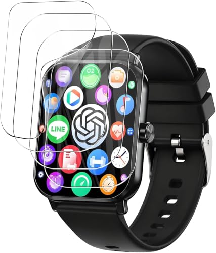 �y4������z For KAKA TK19 �X�}�[�g�E�H�b�` �ی�t�B���� 1.85�C���` �ȖʑΉ� ������ �ی�t�B���� TPU�f�� �S�ʕی� ����0.3mm ���˒ጸ �w��ጸ ������ �C�A�h�~ ��U�h�~ �����ߗ� 24���ԓ��C�A�������� KAKA TK