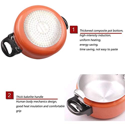 Olla a presión de aleación de aluminio 3L Naranja miniatura 5