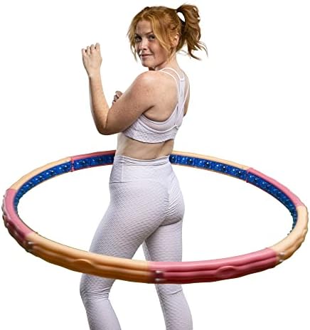 HOOPOMANIA Hula Hoop dla dorosłych [0,72-3,1 kg] Hulahoop na odchudzanie - Obręcz do masażu