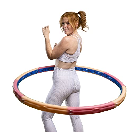 HOOPOMANIA Vital Hoop [2,6 kg] Hula Hoop Reifen mit Massagenoppen Hullahoop...