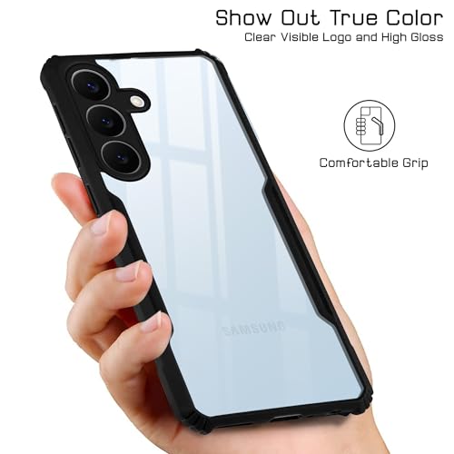 Image of Jkobi Hybrid Back Cover Case for Samsung Galaxy S26 5G (Shockproof with Polycarbonate Clear Panel | Professional Black)