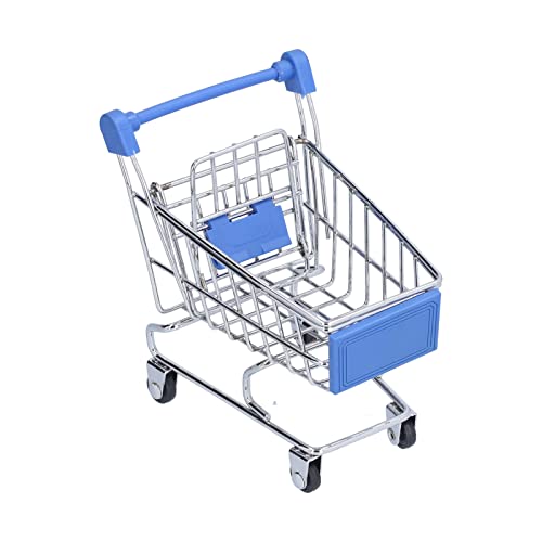 Tonysa Wózek do Mini Supermarketu Wykwintny, Trwały Mini Wózek na Zakupy dla Dzieci Zabawki Biuro 1 Sztuka