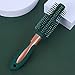 RN BEAUTY Styling Brush Detangling Brush Anti-Static Massage Hair Brushes Nylon Bristle Pins Blow Drying Detangler Hairbrush for Women of All Hair Styling Types Blackish Green Color - Round