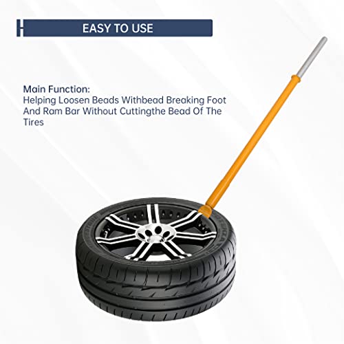 Batoneco Tire Bead Breaker Slide Hammer, Heavy Duty Portable Bead Breaker Tool For Tire Removal, Yellow #TOP6