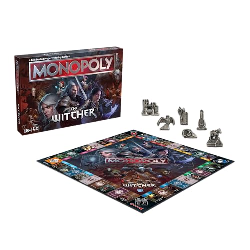 Winning Moves Le jeu de société Witcher Monopoly est optimal pour 2 à 6 joueurs et constitue un cadeau pour les fans âgés de et plus - vue 3