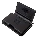 DFV mobile - Cover Horizontal Belt Case with Phone Holder Pouch & Inner Pocket with Zipper for YOTA YOTA 3+ (2018) - Black