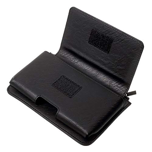 Étui ceinture pour Google Pixel 4a 5G housse horizontale noire avec pochette