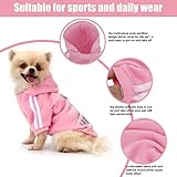 QiCheng&LYS Hunde Hoodie,Kleine Hunde Strickpullover Wintermantel Für Kleine Hunde (Rosa, S)