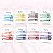 24 Pcs No-Bend Square Metal Matte Hair Clips and Barrettes for Makeup Hairstyling - Cute Rainbow Color Hair Accessories for Women and Girls