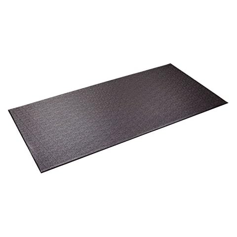 Supermats Heavy Duty Equipment Mat 13GS Made in U.S.A. for Indoor Cycles Recumbent Bikes Upright Exercise Bikes and Steppers (2.5 Feet x 5 Feet) (30-Inch x 60-Inch) (76.2 cm x 152.4 cm) , Black Cover