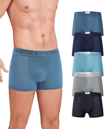 Trendy Boy Calzoncillos de Microfibra para Hombre – Bóxers Suaves al Tacto Seda, Transpirables y de Secado Rápido, Pack Múltiple (B739, XL)