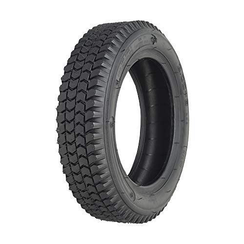 AlveyTech 3.00-8 Black Pneumatic Mobility Tire with Q133 Tread - Replacement Tires for Pride Pursuit XL Mobility Scooter (SC714 - Serial Number Prior SE815712053FV0) (DWR1203E047)