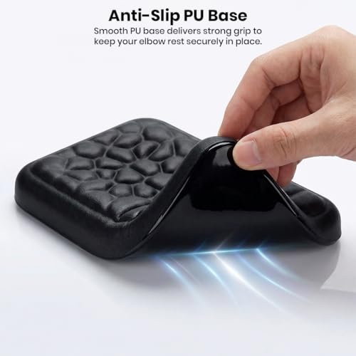 Image of Keyboard Wrist Rest Pad Arm Rest for Keyboard & Mouse, Ergonomic Wrist Support Memory Foam Hand Support for Office, Computer, Laptop, Mac Typing Chair and Wrist Pain Relief, Washable Pad