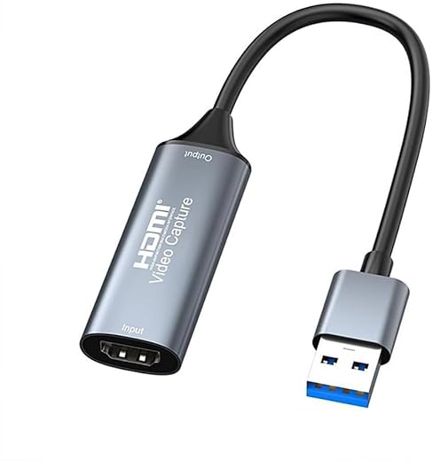 Tobo USB 3.0 Video Capture Card, hdmi Capture Card, Full HD 1080P 4k Hdmi Capture Card Live Streaming and Record, Live Broadcasting, Gaming,…