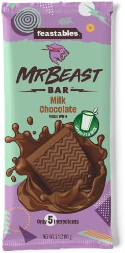 Mr. Beast Milk Chocolate With Milk Bar Net Wt 2.1 Oz 60 Grams