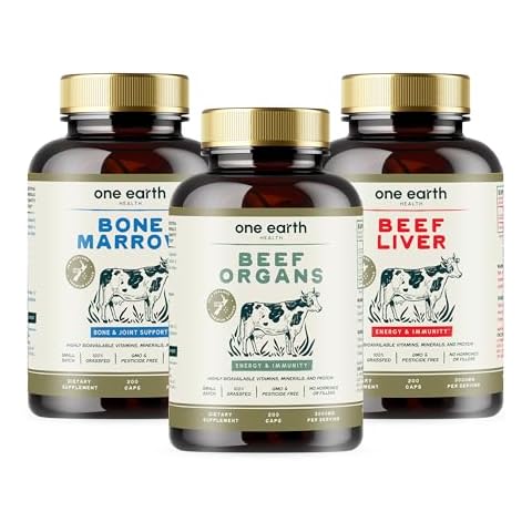 One Earth Health Super Combo Bundle - Beef Organs, Bone Marrow and Liver. New Zealand Grass Fed and Finished Cover