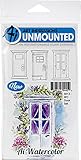 Art Impressions 5013 Watercolor Cling Rubber Stamps Door Multicolor