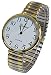 2Tone Large Face Geneva Stretch Band Women's Watch
