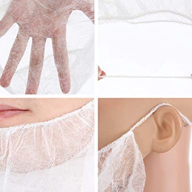 Pezzi di tessuto non tessuto protezione barba usa e getta servizio alimentare