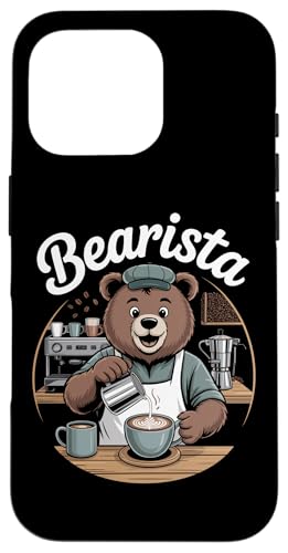 Bearista Bear Funny Coffee �X�}�z�P�[�X iPhone 16 Pro �p