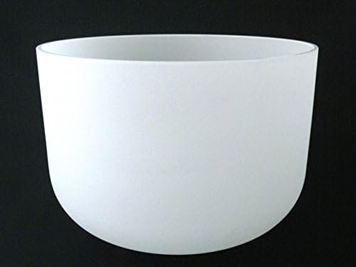 FROSTED G THROAT CHAKRA CRYSTAL SINGING BOWL 18"