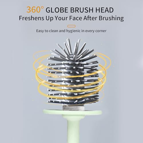 Image of Plastic Toilet Brush Set, Strawberry Green, Bathroom Accessories, Includes 2 Toilet Brushes & Holder