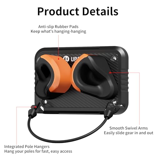 Upsport Snowboard Wall Mount, Portaoggetti Per Sci, Portasci Per Garage, Porta Snowboard A Parete, Adatto A Qualsiasi Sci, Portasci Per Casa E Garage - 8