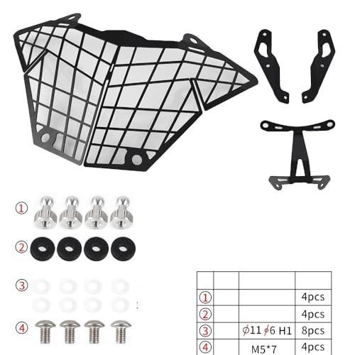 Grille protection phare évitez les bris d'optique sur Versys 250 300 - 2