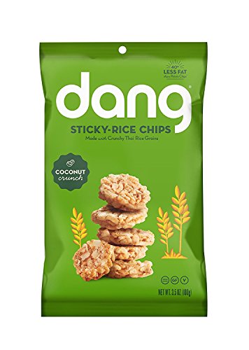 DANG Sticky Rice Chips | Coconut Crunch | 4 Pack | Vegan, Gluten