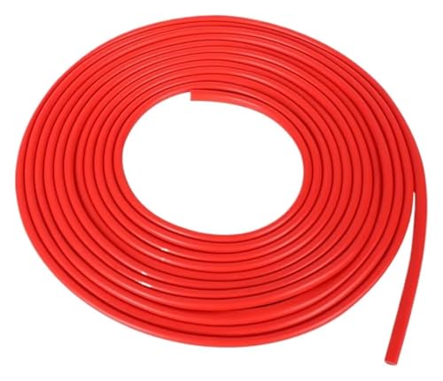 Huanjp Tiras Protectoras de Goma for Borde de Puerta de Coche, molduras de diseño de Coche, molduras de Puertas Laterales, Herramientas Adhesivas for arañazos, 5M(5M Red)