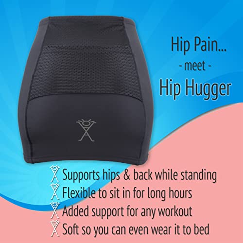 Alki Active Hip Pain Relief Compression Band for Women - Hip Support, Hip Flexor Support, Pain in Hip Area, Hip Joint Pain, Compression Wrap with Pocket (X-Small)