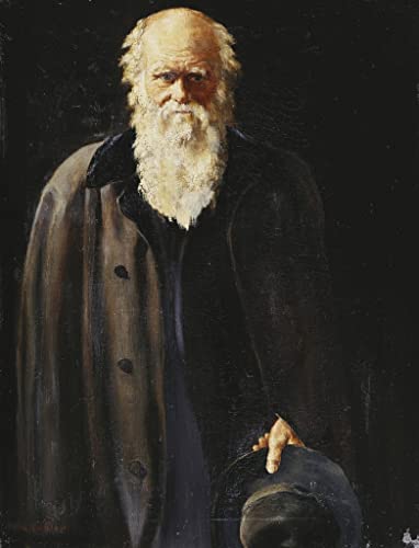 Portrait de Charles Darwin John Collier impression d'affiches décoration mural toile 60x90cm