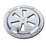 Edelstahl V2A PRIOstahl® Rundlüfter Lüftungsblech Lüftungsrosette V2A  2 Stück