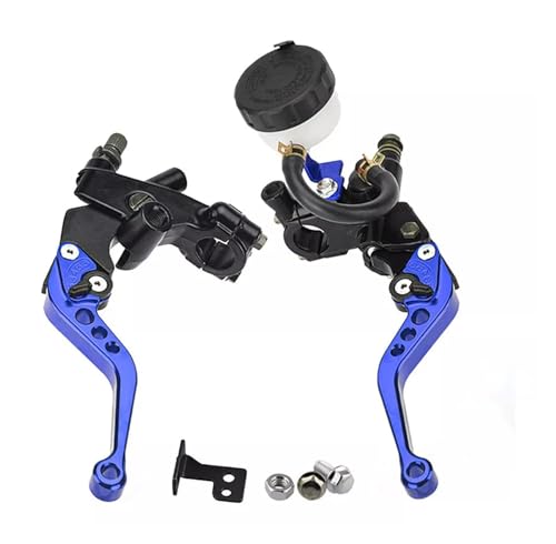 Levier d'embrayage moto bleu pour vos balades et trajets quotidiens avec guidon 22 mm