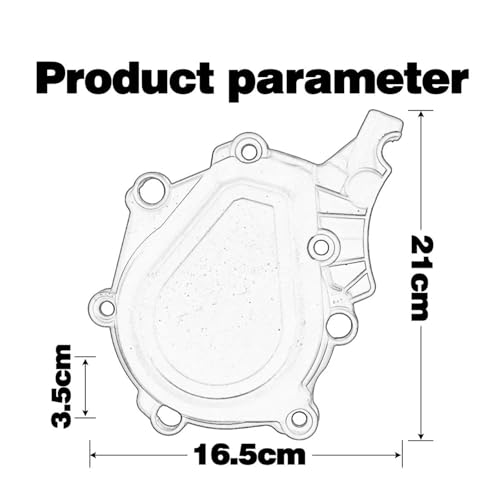 Cubierta de embrague naranja y protector de cadena para EXCF XCF 450 500 2024 3