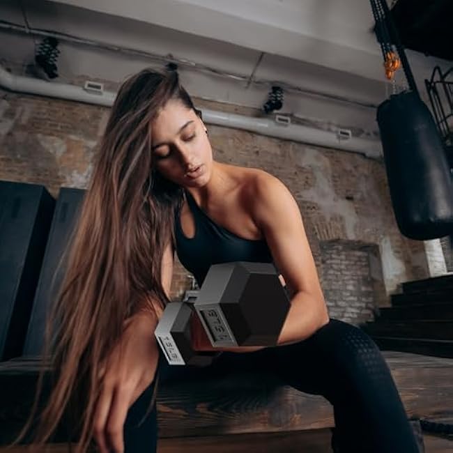 BalanceFrom Premium Rubber Encased Hex Dumbbell Sets, 46LBS Set, 60LBS Set, 100LBS Set