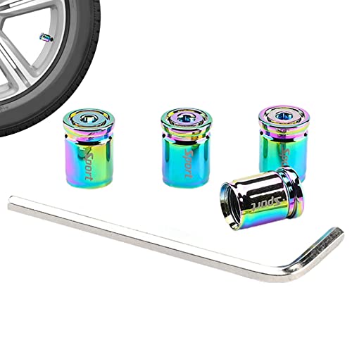 Tampas de válvula de ar de pneu anti-roubo | Universal Aço Inoxidável Válvula de Pneu de Carro Tampõ