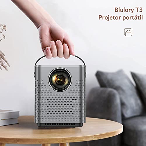 Projetor,Blulory T3 Bluetooth Wifi Native 1080p,150ANSi Projetor PortáTil,Zoom,Projetor De VíDeo De