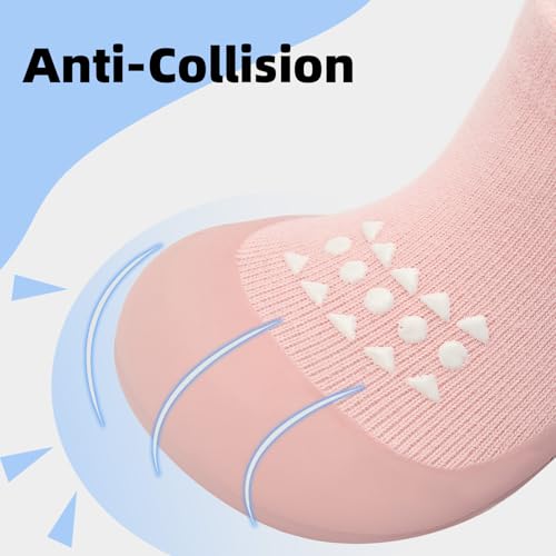 Infant Walking Shoes Baby Sock Shoes with Soft Rubber Sole, Non-Slip Toddler Slippers for boys and girls, Breathable Sneakers2
