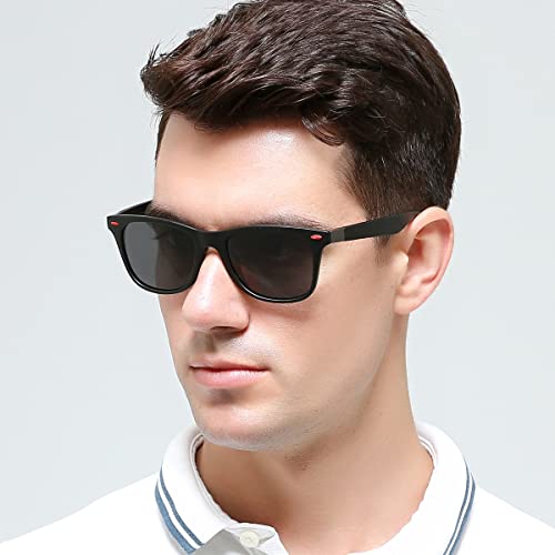 Polarized Square Sunglasses for Men Outdoors Sports Driving Sun glasses UV Protection Glasses 2 Pack2