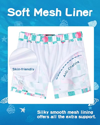 Image of SURF CUZ Boys Swim Trunks Toddler Swim Shorts UPF 50+ Bathing Suit for Boy Swimsuit Quick Dry Mesh Beach Boardshorts Swimwear