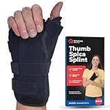 Thumb Spica Splint & Wrist Brace | Both a Wrist Splint & Trigger Thumb Brace to Support Sprains, Tendinosis, De Quervain's Tenosynovitis, Fractures | Arthritis & Carpal Tunnel Pain (Right Hand S/M)