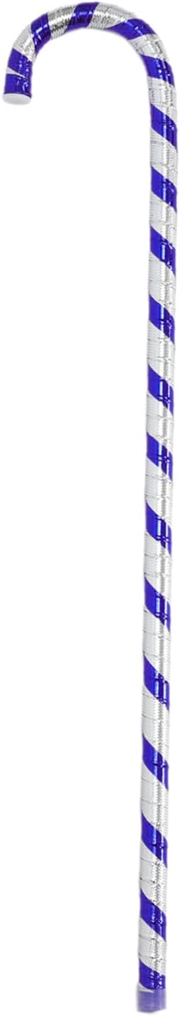 Aislor Glitter Crutch Jazz Dance Cane Props Performance Decorative Walking Stick Props Supplies