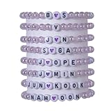 Hennitics BTS Bracelets BTS Merch Friendship Bracelets for Women Kpop Beaded Bracelet Jewelry Army Fans Gifts